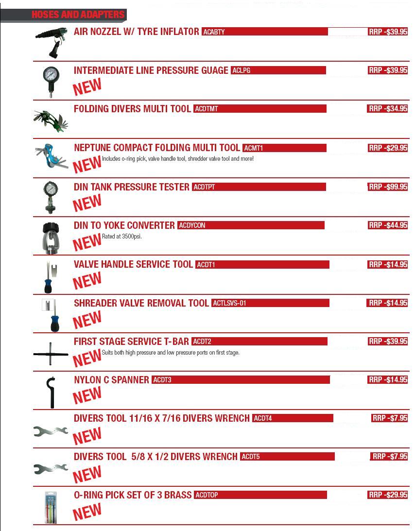 ACCESSORIES - HOSES AND ADAPTORS