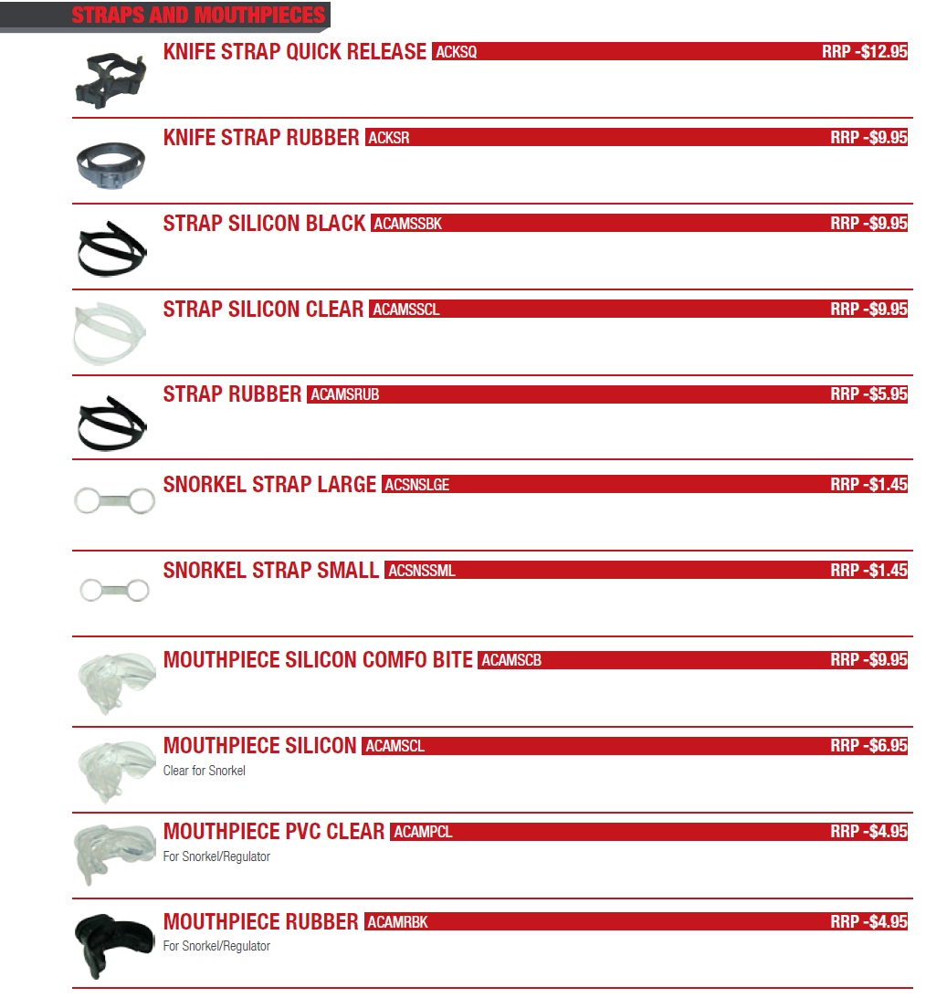 ACCESSORIES - STRAPS AND MOUTHPIECES