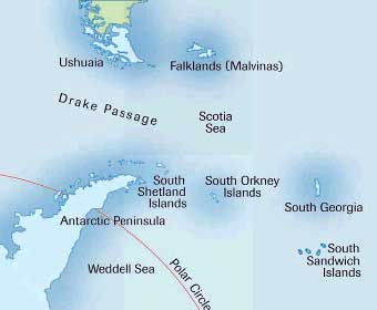 Antarctica Map Dive Location