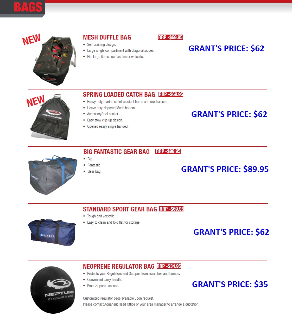 Dive Bags