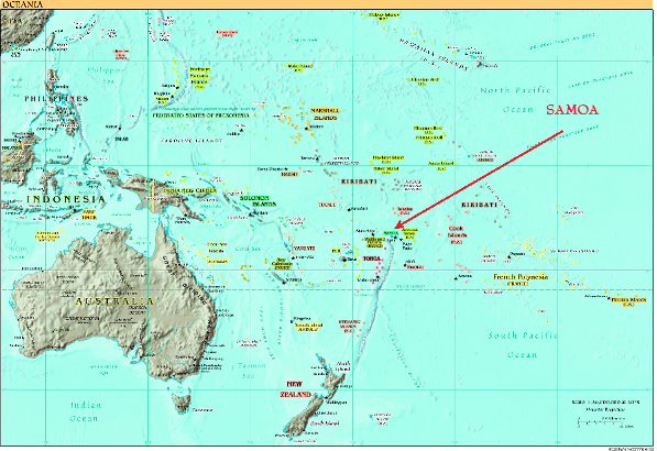 OCEANIA MAP